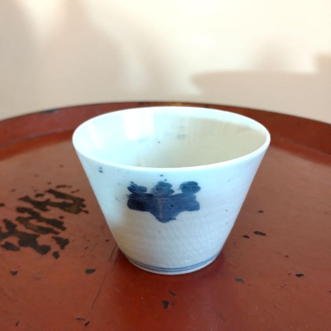 古伊万里　こんにゃく印判そば猪口