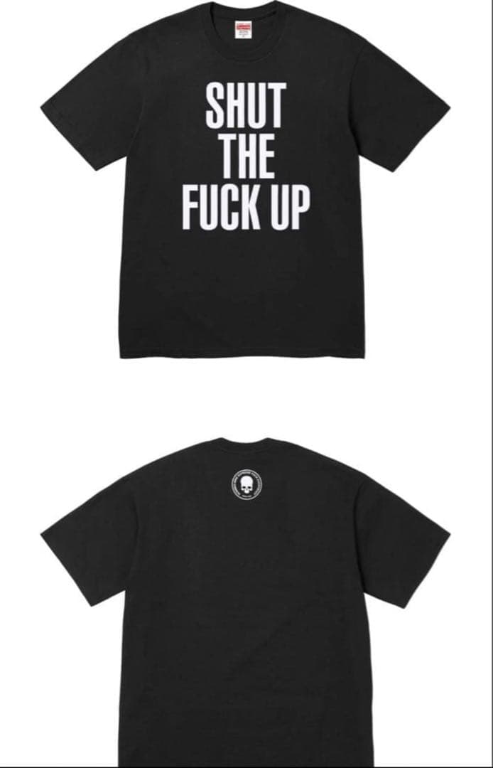 supreme NUMBER (N)INE tシャツ コラボメッセージ