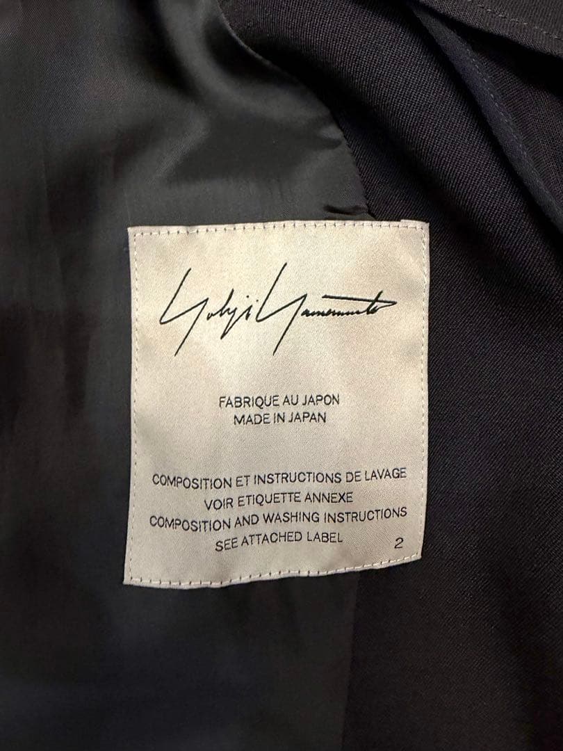 Yohji Yamamoto テーラードジャケット 黒