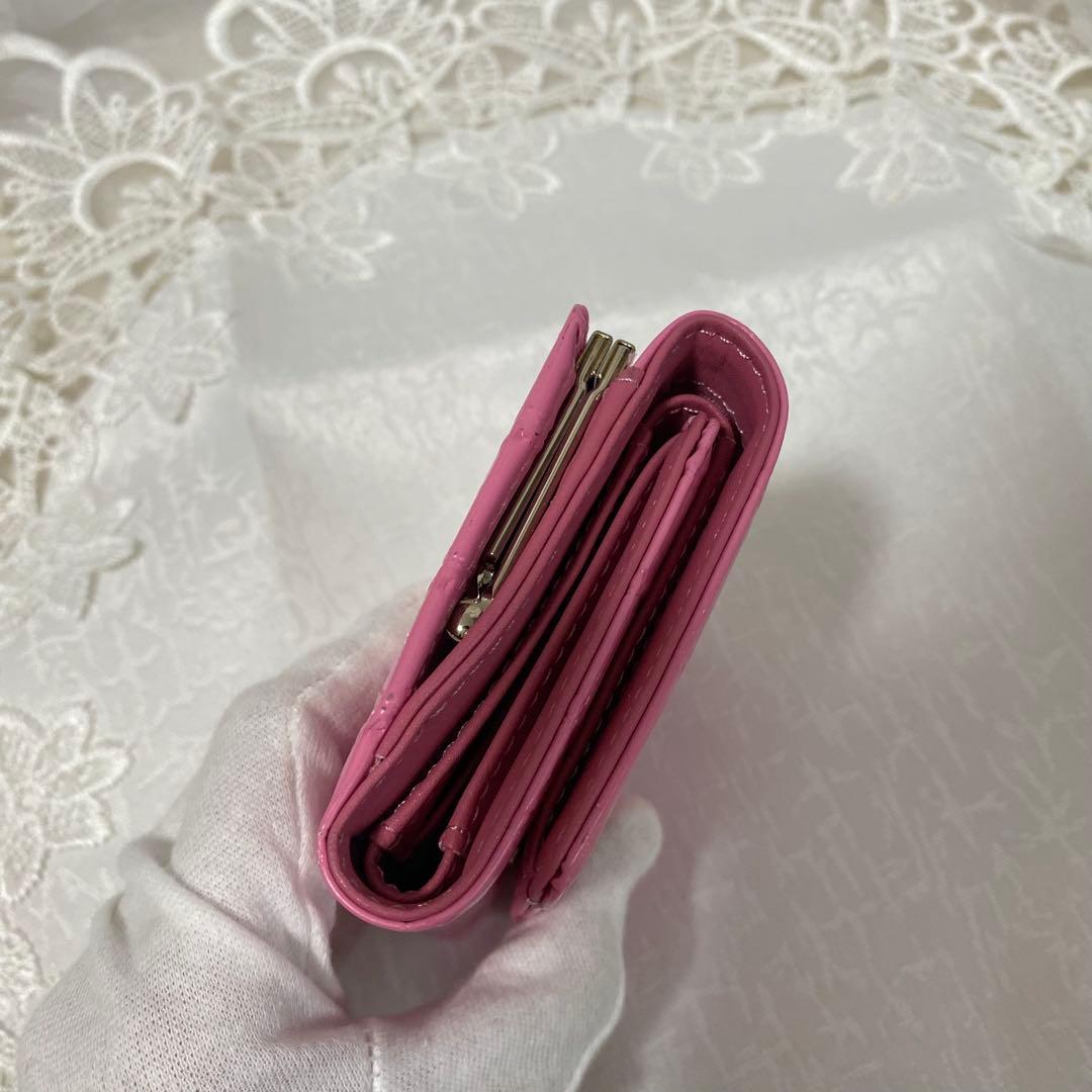 ヴィヴィアンウエストウッド ピンク三つ折財布