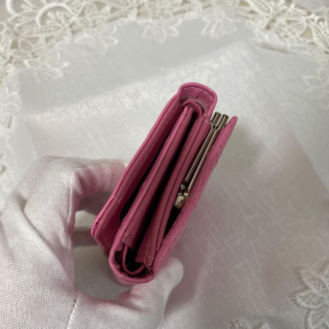 ヴィヴィアンウエストウッド ピンク三つ折財布