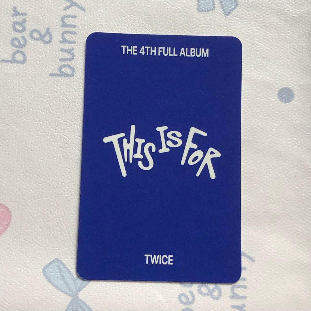 TWICE 特典 限定 サナ THIS IS FOR 事前収録 トレカ
