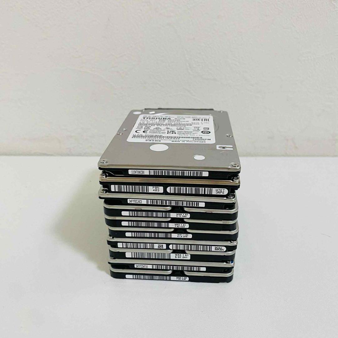 HDD 500G 2,5インチ 10個まとめ　確認済み