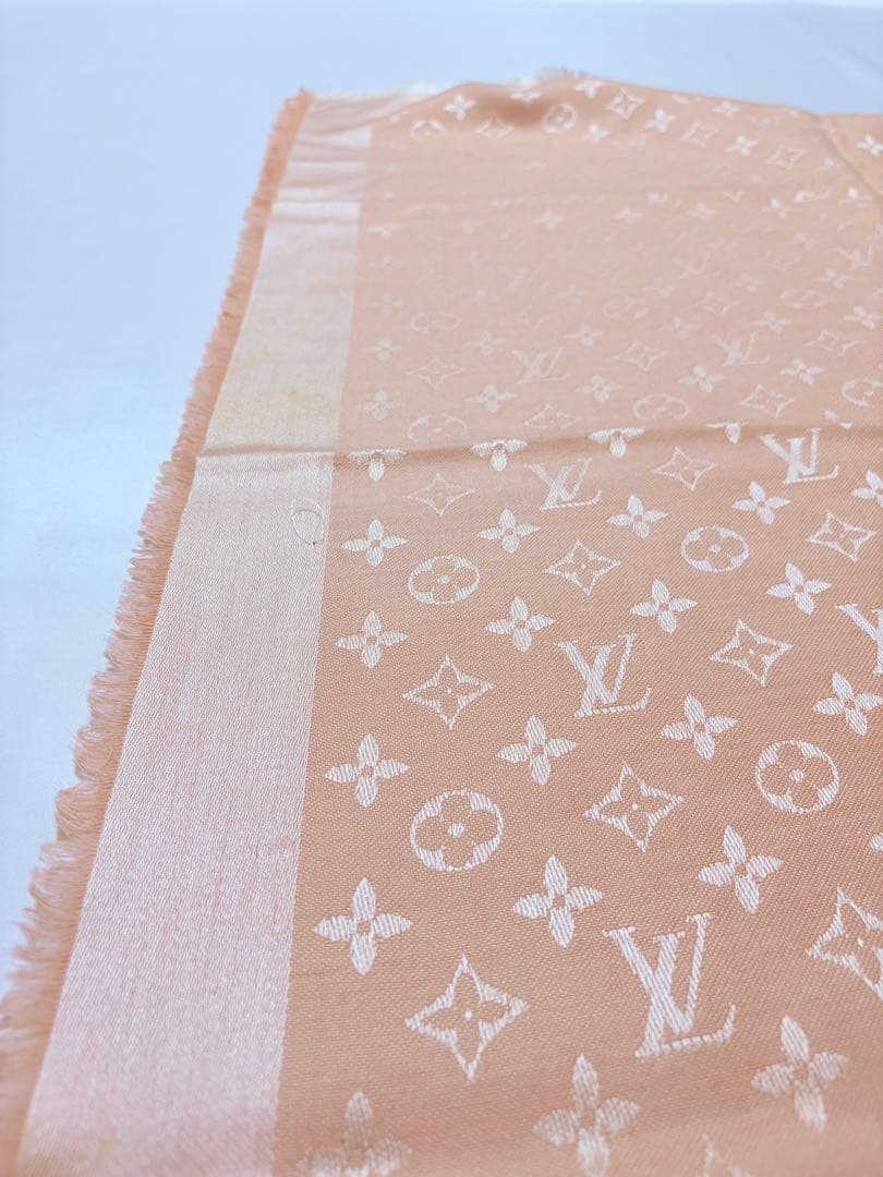 LOUIS VUITTON 大判 モノグラム ショール ストール ピンク