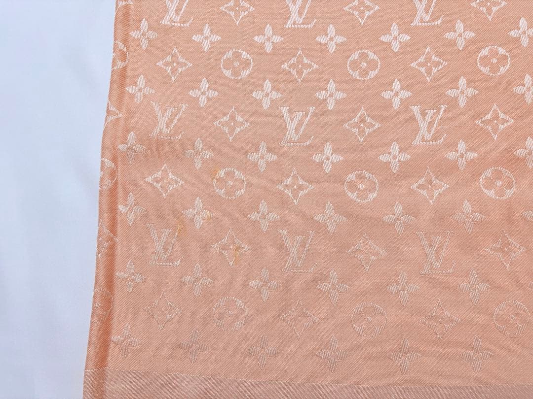 LOUIS VUITTON 大判 モノグラム ショール ストール ピンク