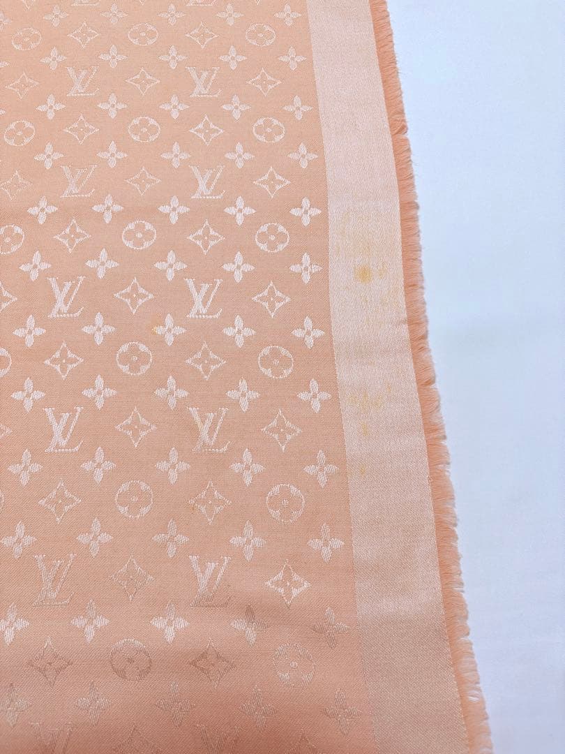 LOUIS VUITTON 大判 モノグラム ショール ストール ピンク