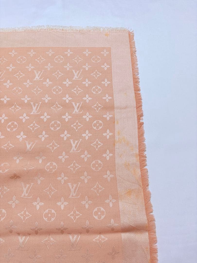 LOUIS VUITTON 大判 モノグラム ショール ストール ピンク
