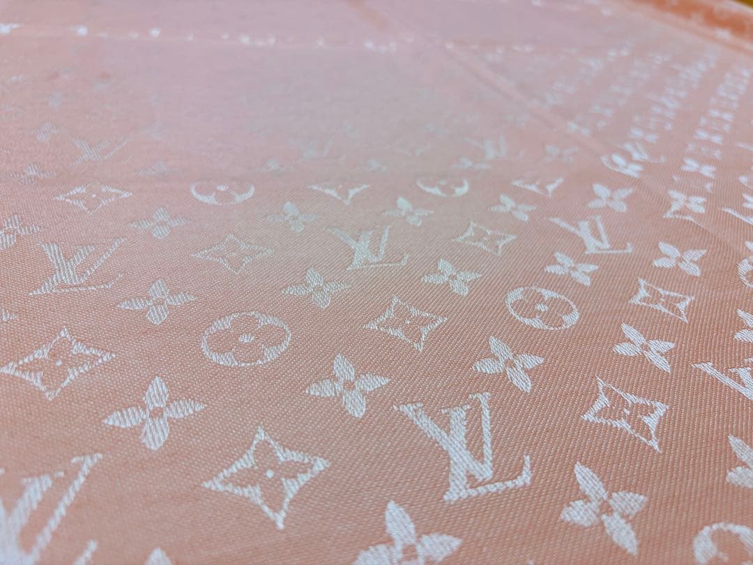 LOUIS VUITTON 大判 モノグラム ショール ストール ピンク