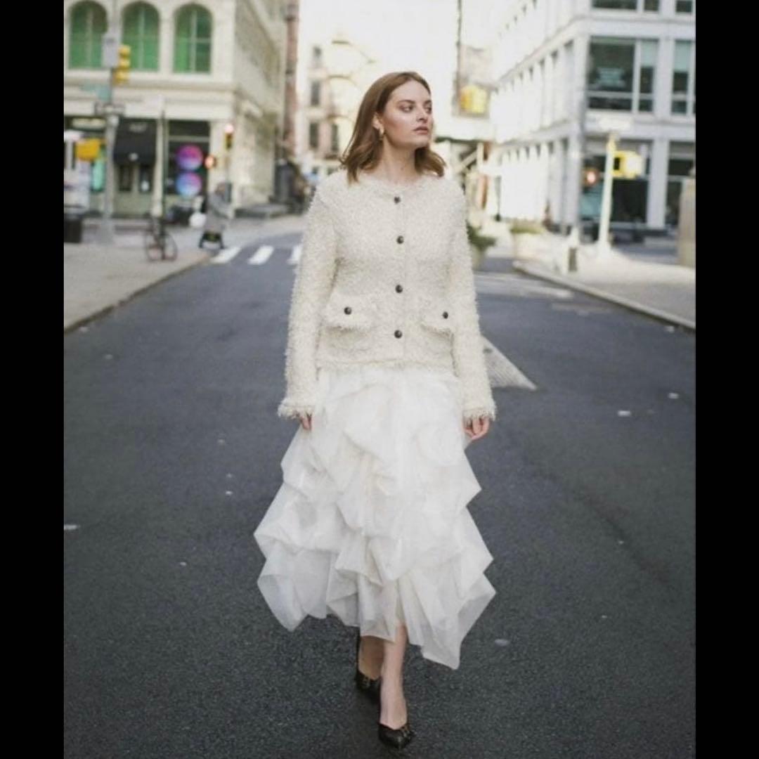 THE TOE 新品　Iris Tulle Skirt 白　チュールスカート