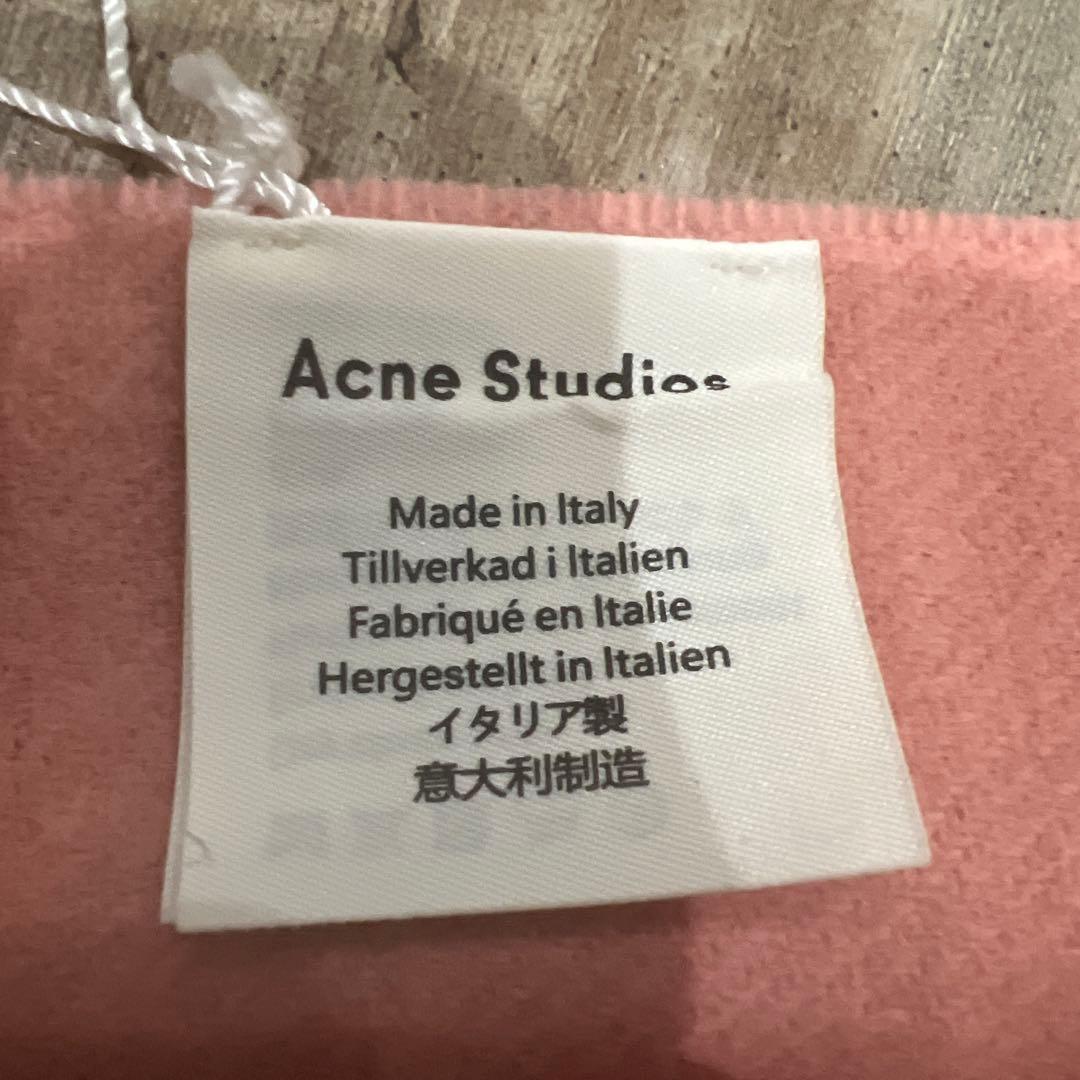 ACNE STUDIOS アクネ ストゥディオズ ウールマフラー ピンク