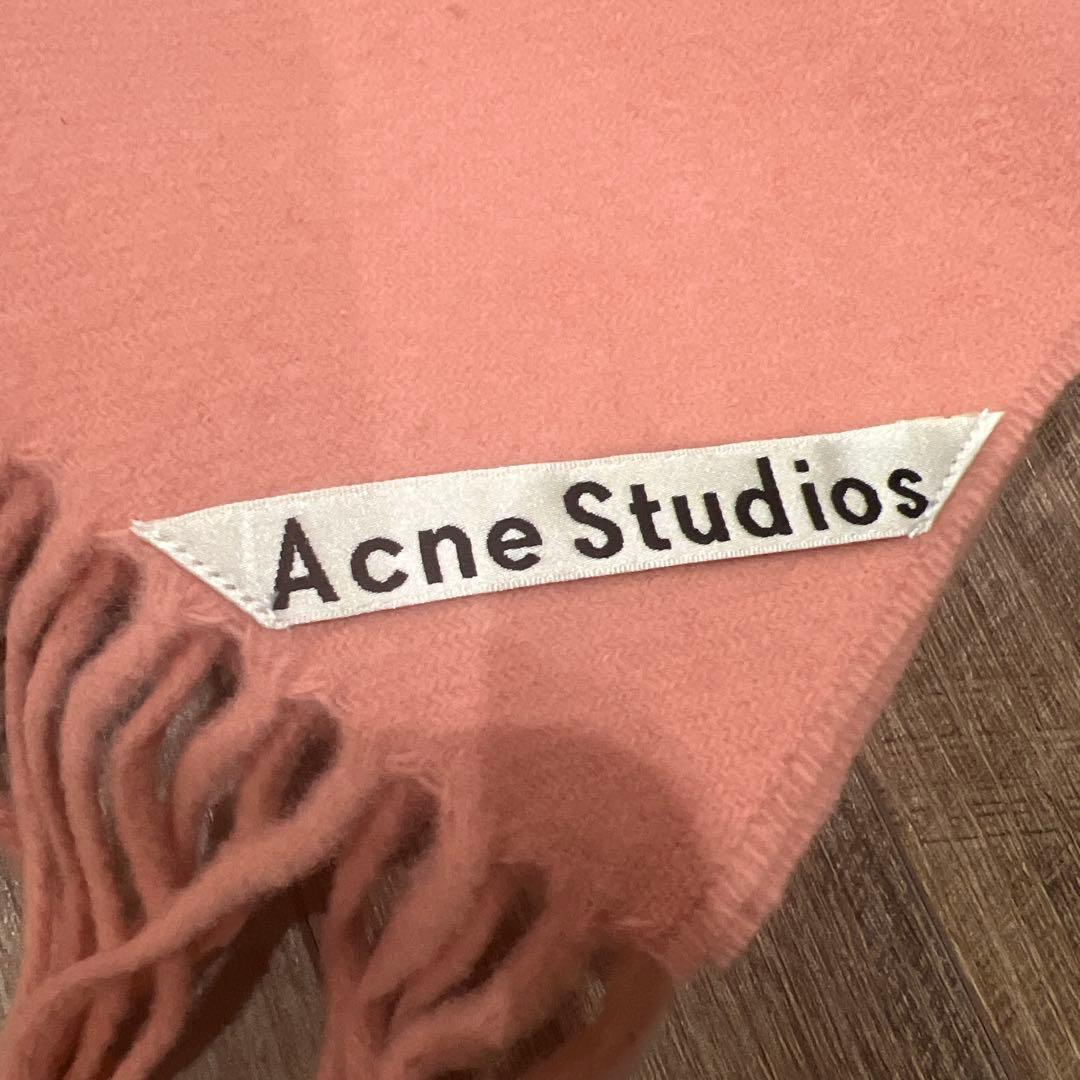 ACNE STUDIOS アクネ ストゥディオズ ウールマフラー ピンク