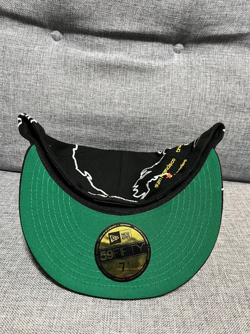 帽子 Supreme Worldwide Box Logo New Era Black