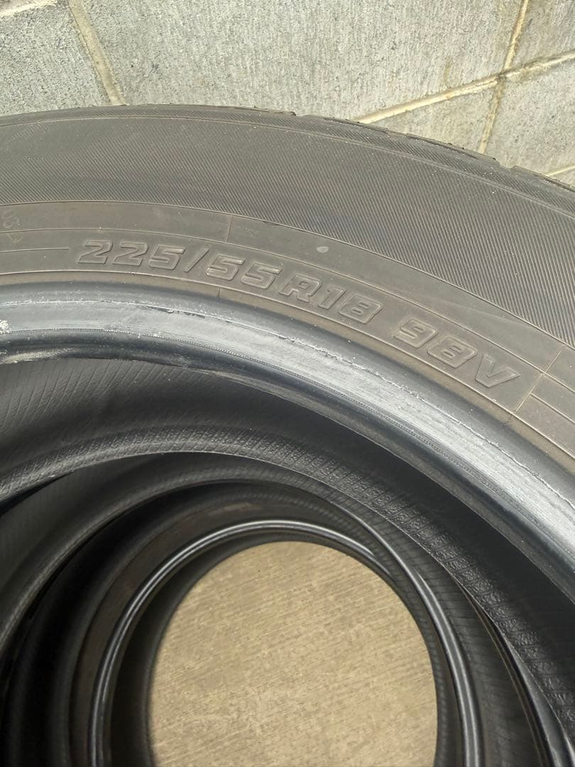ヨコハマ GEOLANDAR 225/55R18 4本 バリ溝 2022年製