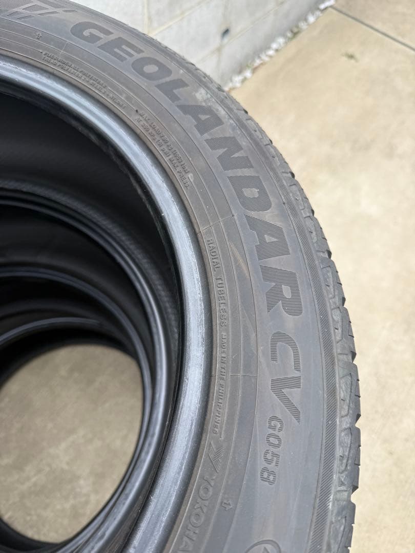 ヨコハマ GEOLANDAR 225/55R18 4本 バリ溝 2022年製