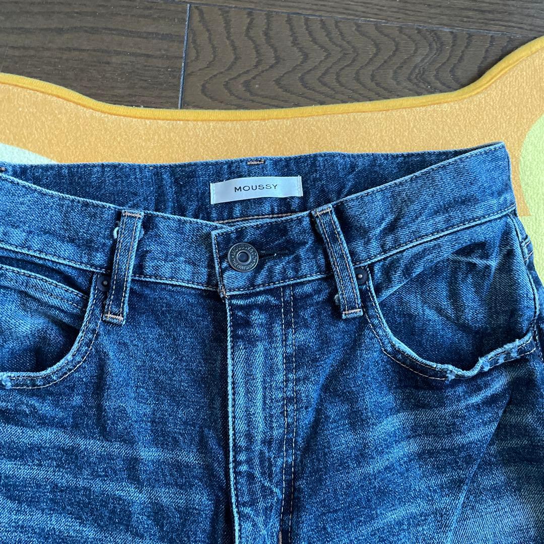 パンツ MOUSSY MVS D/BLU FLARE 26