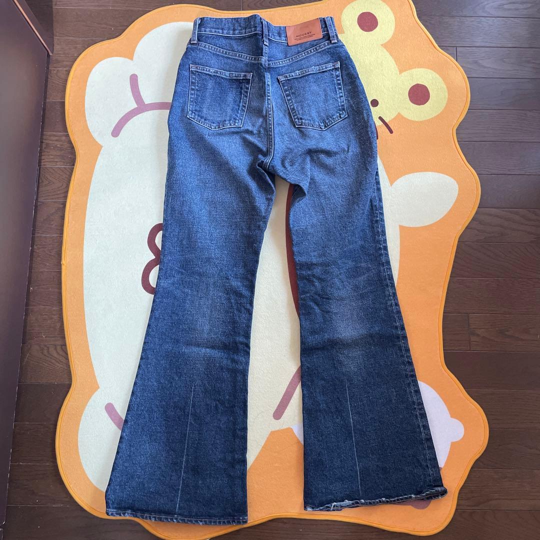 パンツ MOUSSY MVS D/BLU FLARE 26