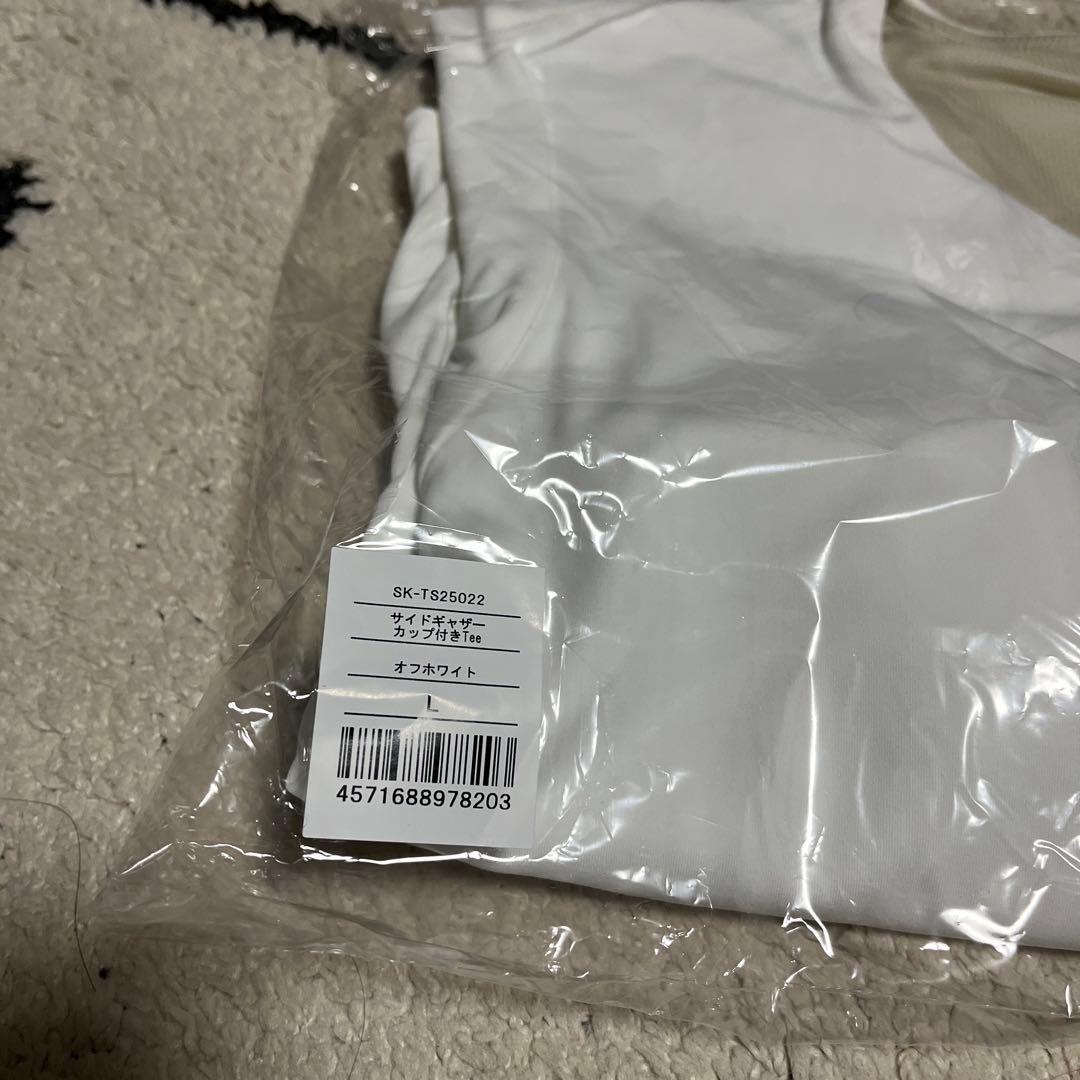 本日限定‼️新品未使用【SUKALA】サイドギャザーカップ付きTシャツ L