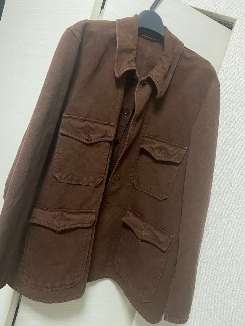 KAPTAN SUNSHINE ダークブラウン カバーオール　26ss