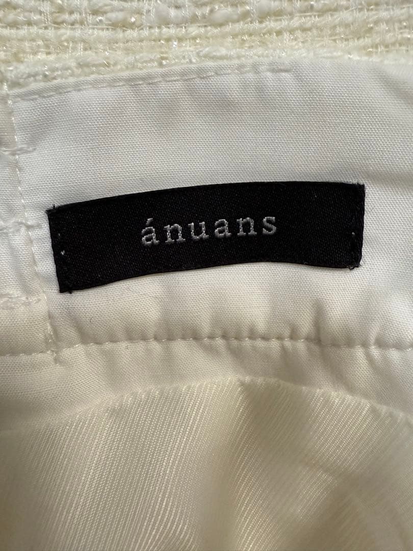 ánuans ツイードタイトスカート