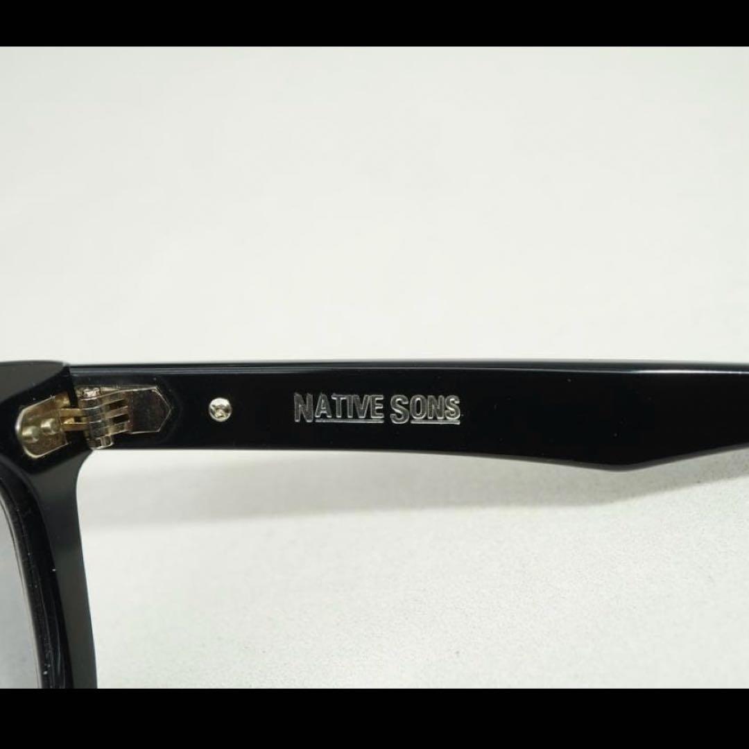 NATIVE SONS kowalski サングラス　黒縁　カラーレンズ　グレー