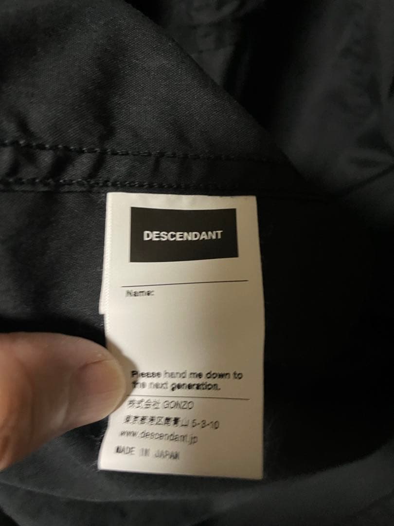 24aw descendant D-65 COAT 2 m 黒　コート