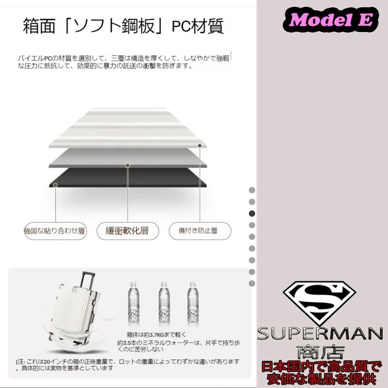 スーツケース キャリーケース M サイズ suicase vali バッグ E