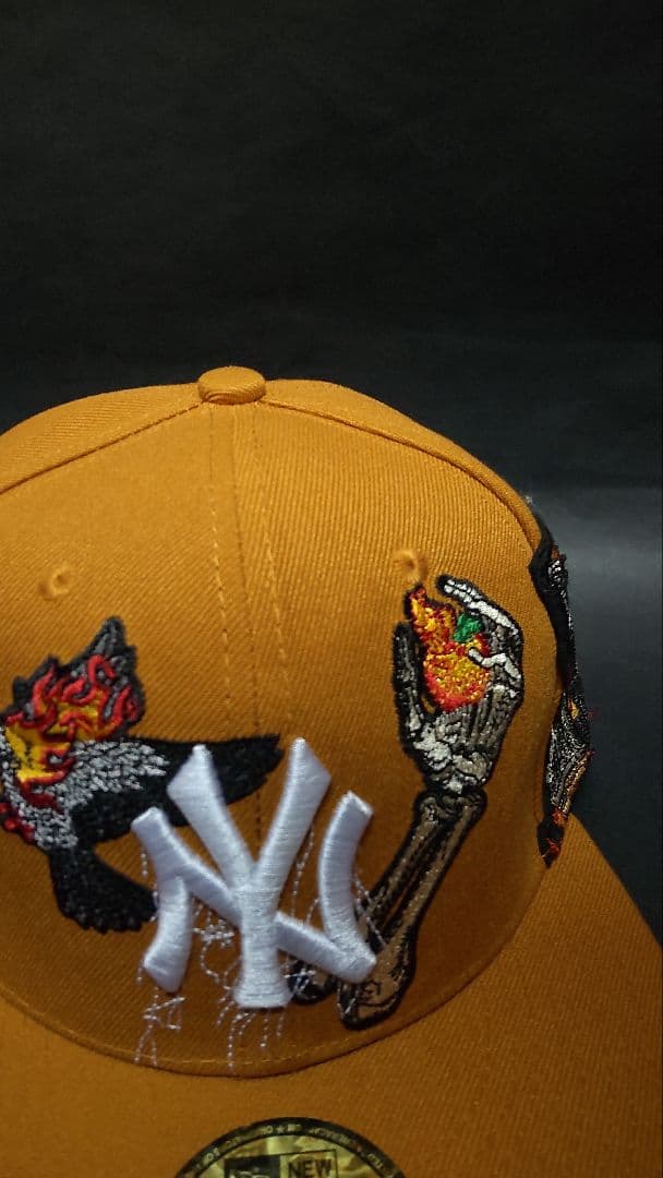 NewEra 59FIFTYxNZMU コラボキャップNYヤンキース3/8カーキ