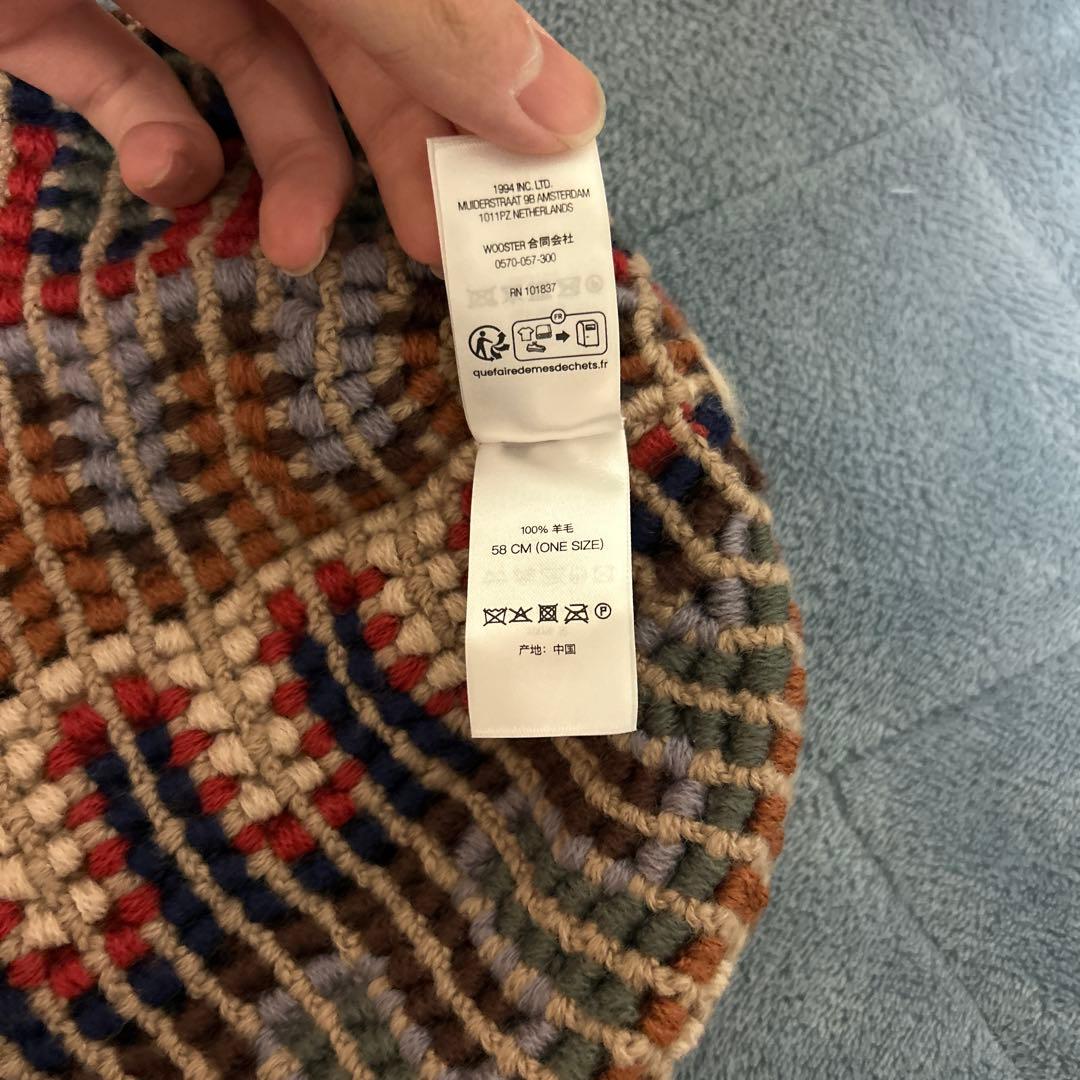 帽子 Supreme yarn Yarn Applique Beanie 24fw