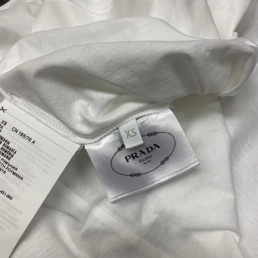 正規品✨PRADA プラダ ポーチ付 ジャージーTシャツ 白 XS ユニセックス