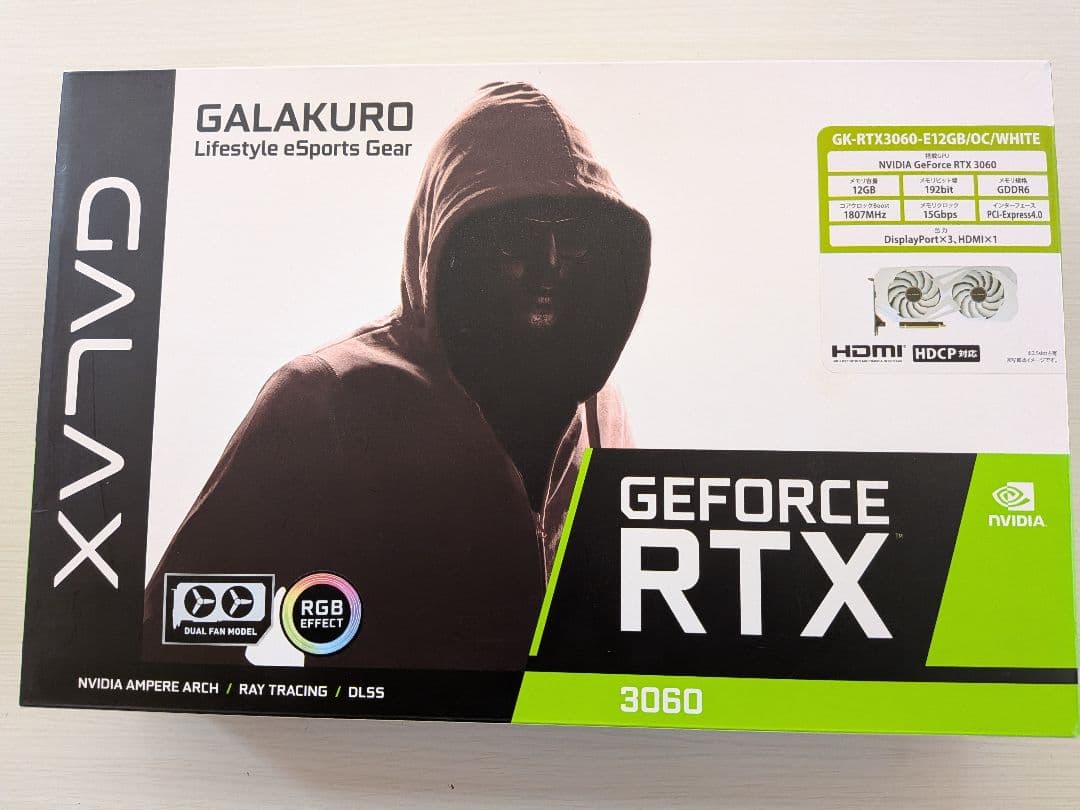 GALAKURO GeForce RTX 3060 12GB 白