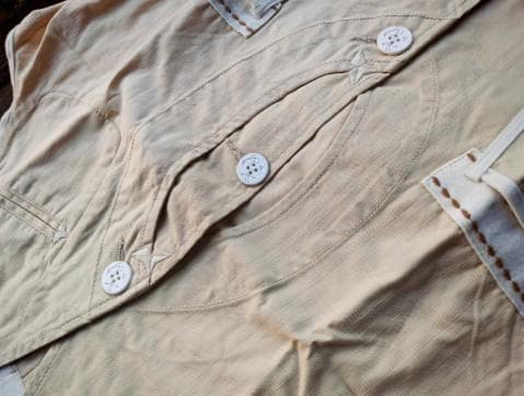 【新品未使用】DOUBLE RL ベージュ ベスト（XL)