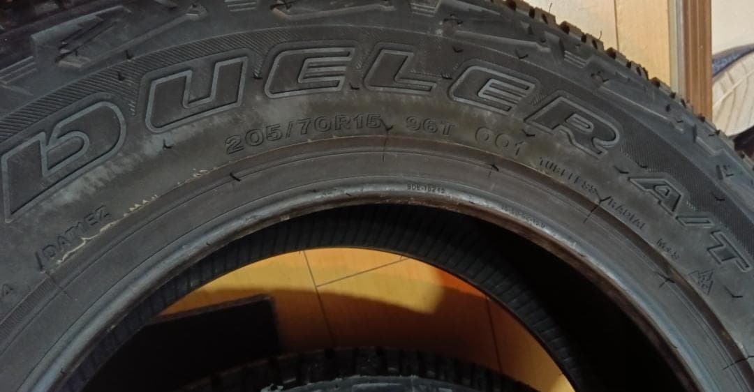 【その②】料含2本未使用ブリヂストンデューラーA/T001　205/70R15