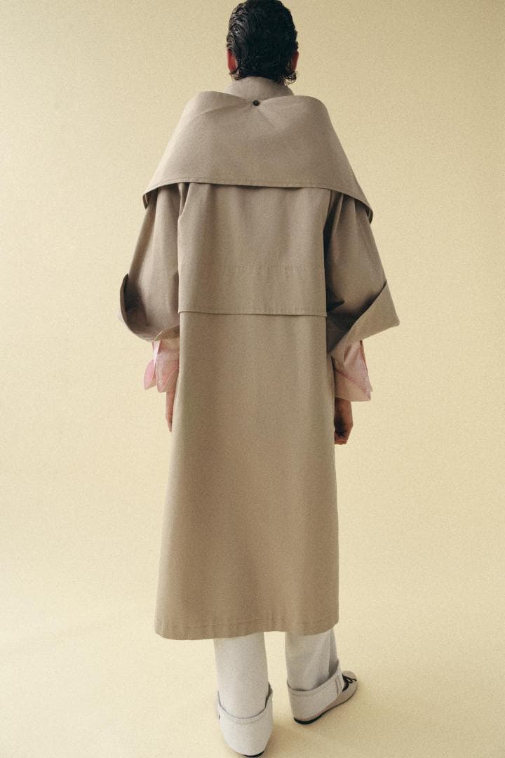 ZARA オーバーサイズスカーフディテールトレンチコート Sサイズ