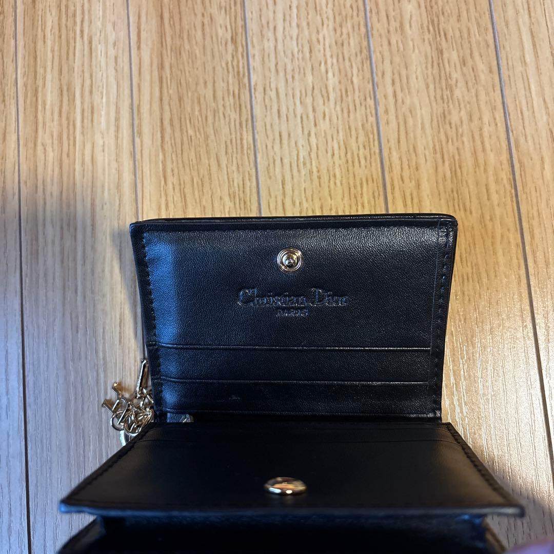 (ノベルティ)Dior ブラックレザー 二つ折り財布