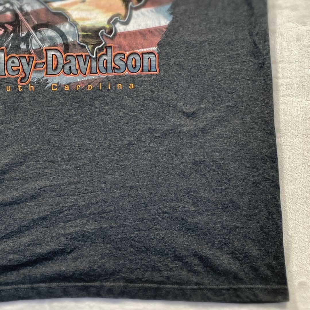 HARLEY-DAVIDSON USA製 タンクトップ　プリント　チャコール