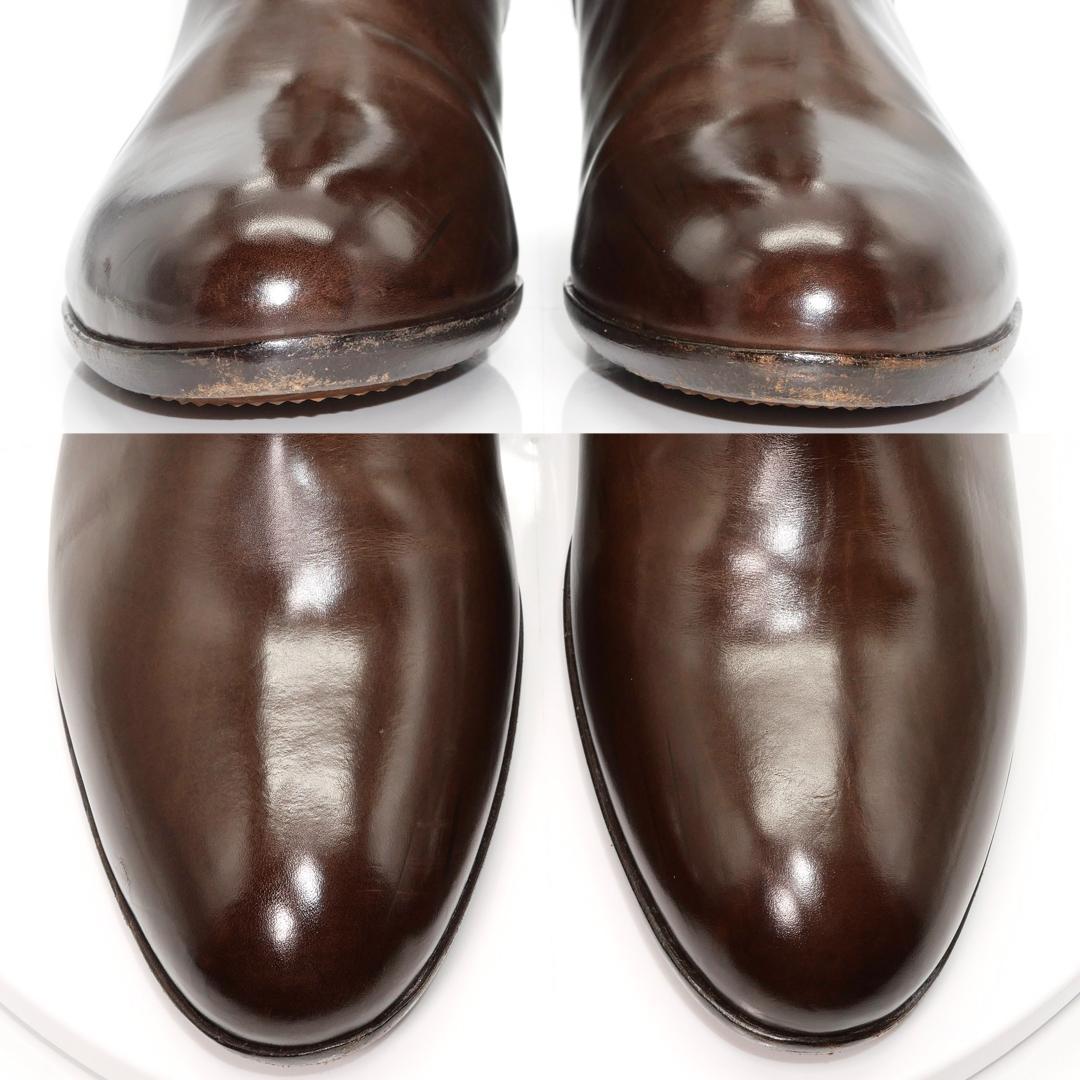 35　SARTORE　サルトル　クロスベルト　茶　ゴールド　4.5cmヒール