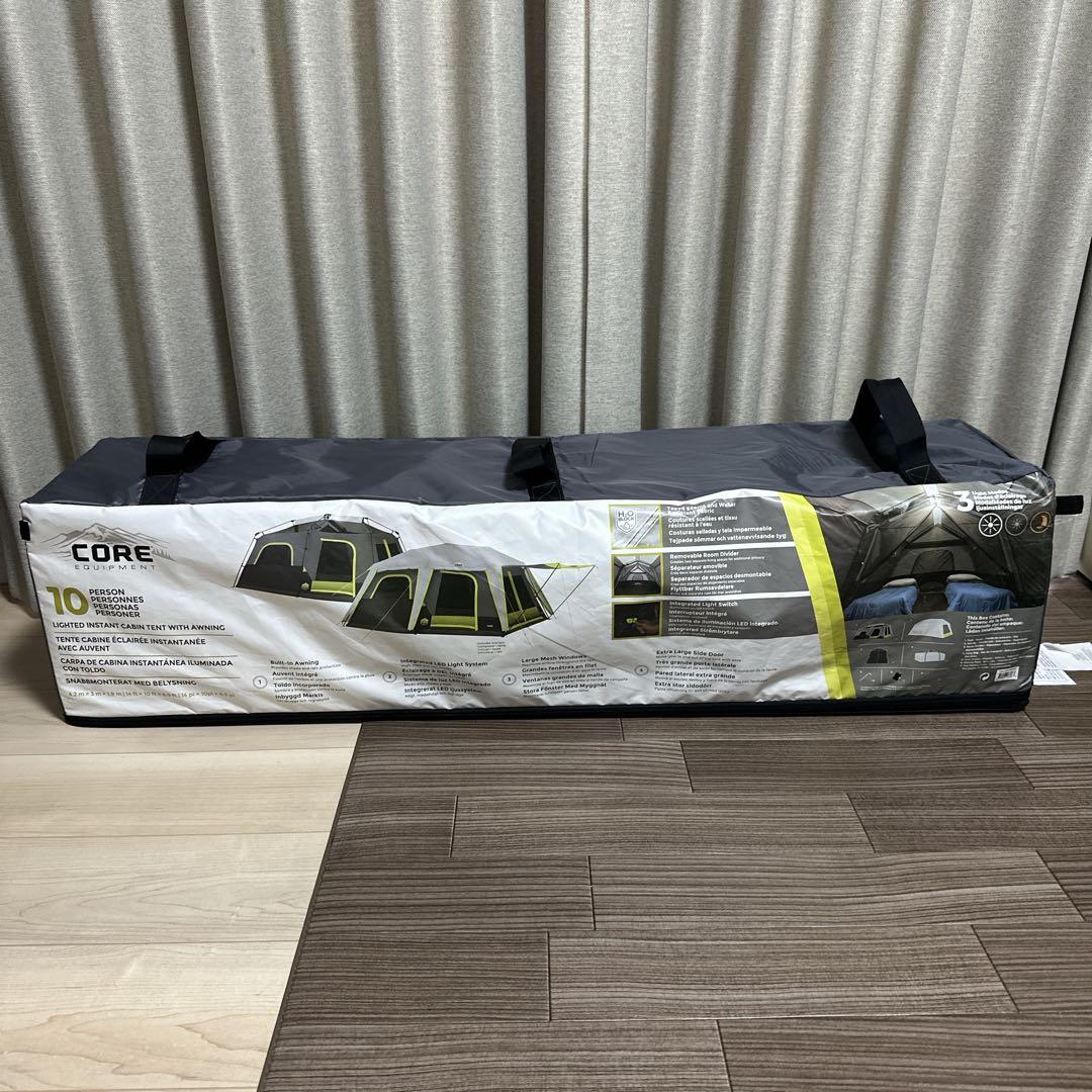 新品　10人用テント　コア　インスタントキャビンテント　10人用