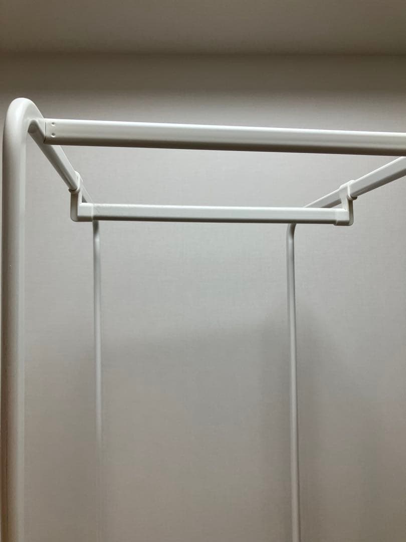 IKEA アルゴート ホワイト 4段 メッシュ収納 ハンガーラック
