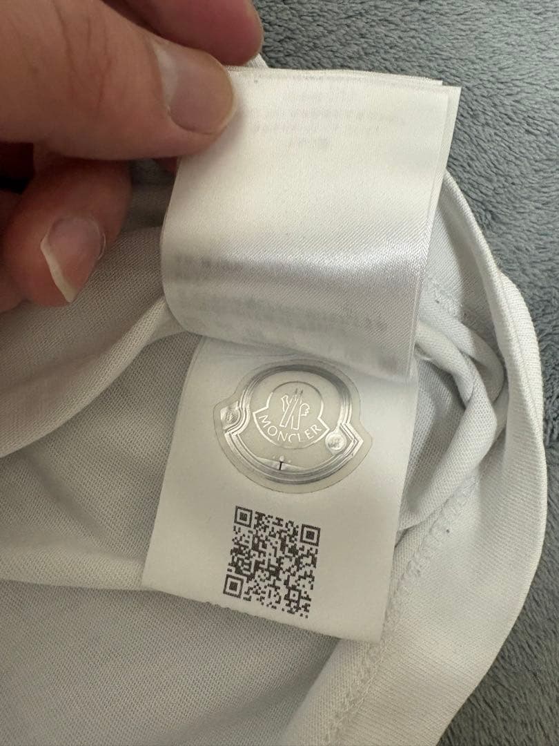 MONCLER ホワイト ロゴ Tシャツ　XL モンクレ　モンクレール