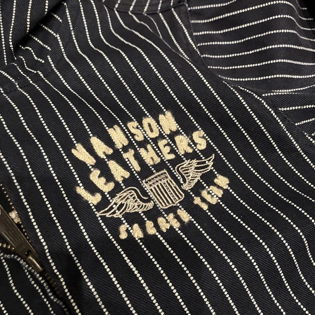 【SALE10% 3/22迄】 vanson パーカー WABASH 刺繍