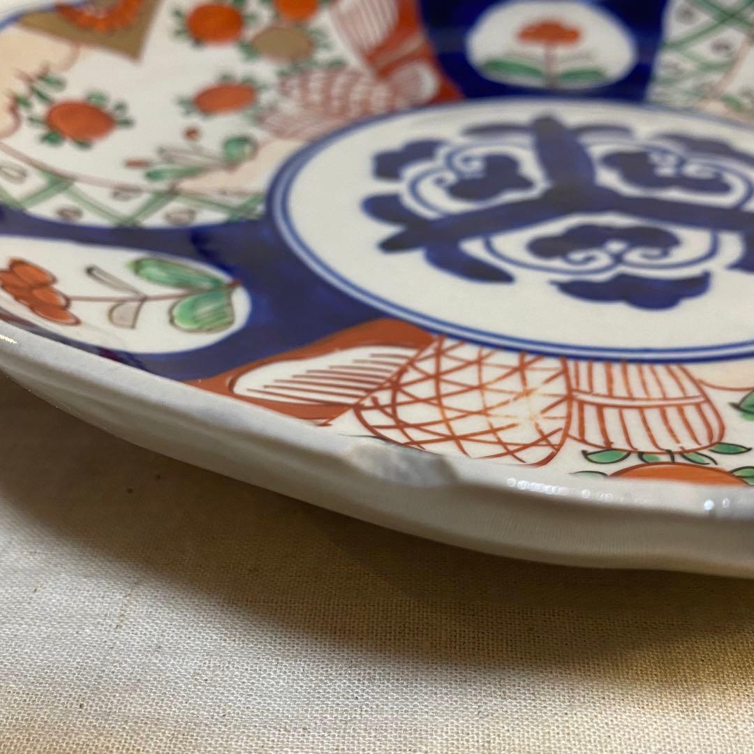 伊万里　古伊万里　中皿　色絵　２客