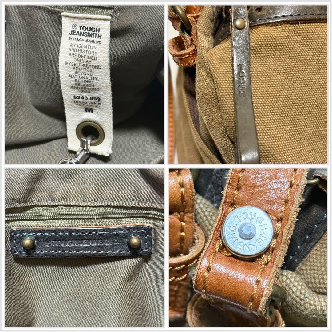 【タフジーンズスミス】希少　ボストンバッグUSED加工　ミリタリーvintage