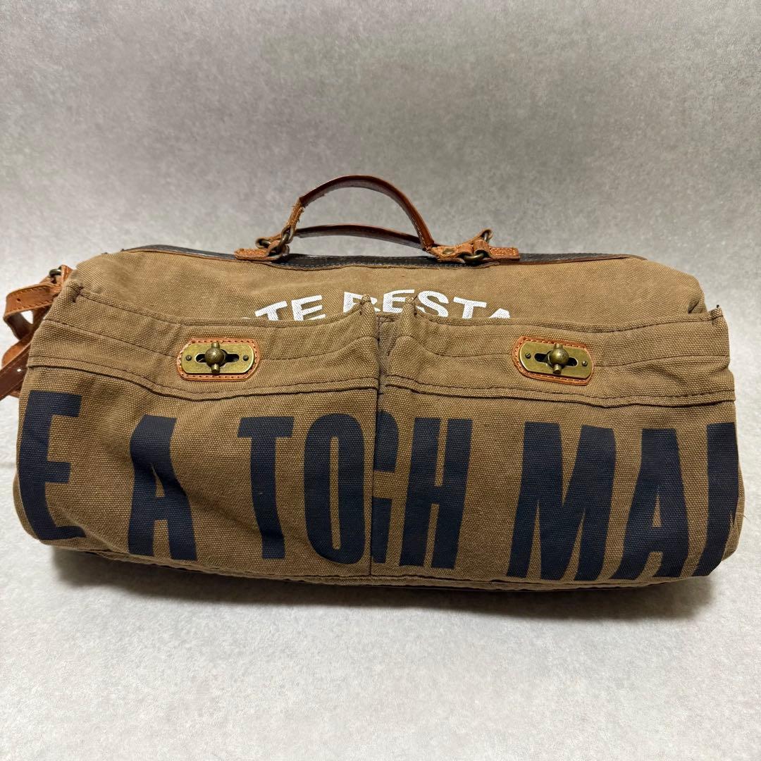 【タフジーンズスミス】希少　ボストンバッグUSED加工　ミリタリーvintage