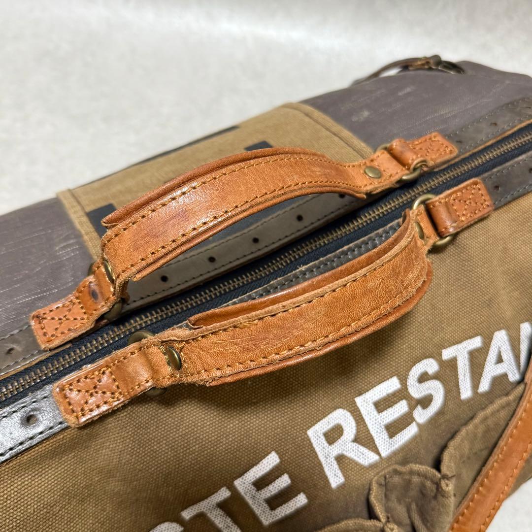 【タフジーンズスミス】希少　ボストンバッグUSED加工　ミリタリーvintage