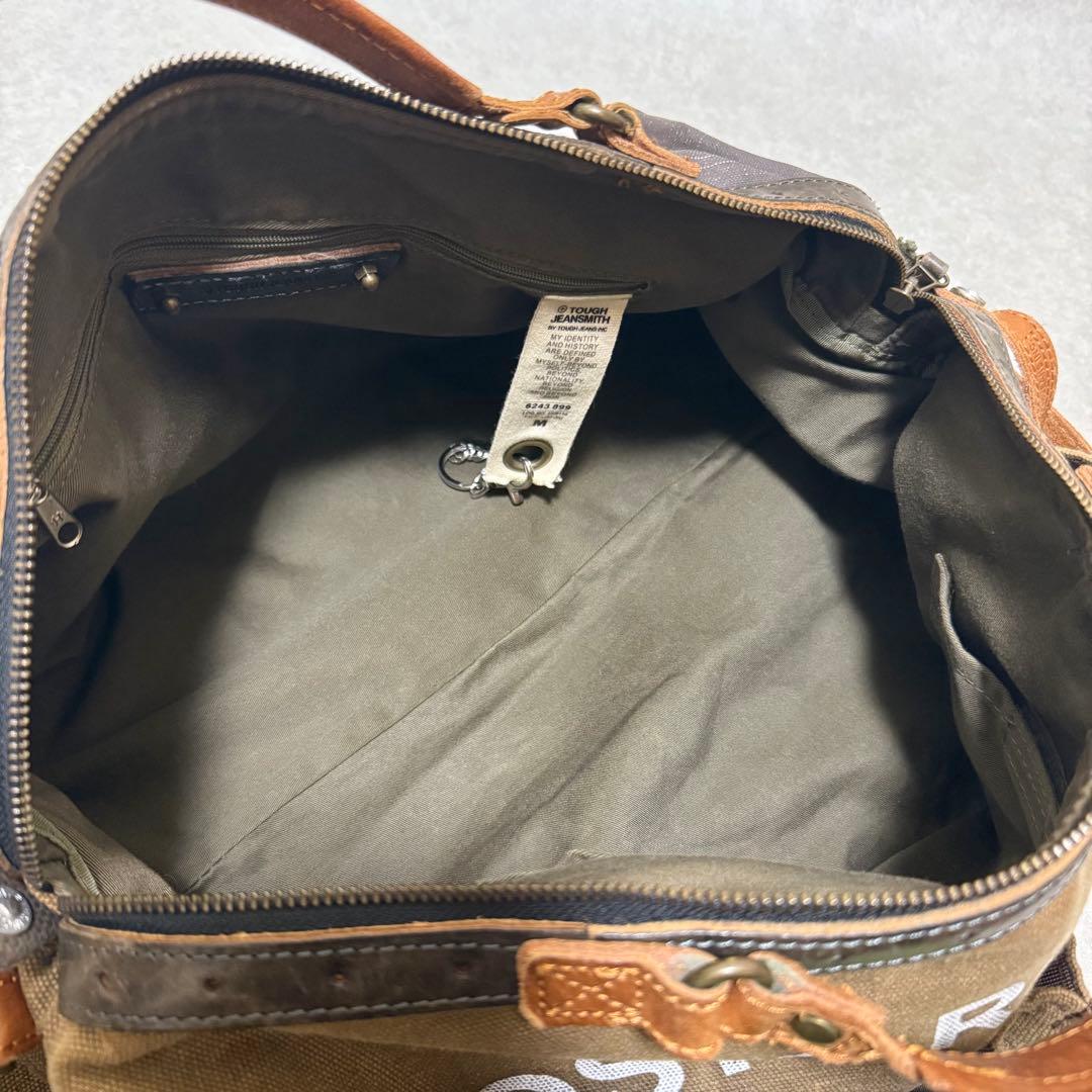 【タフジーンズスミス】希少　ボストンバッグUSED加工　ミリタリーvintage