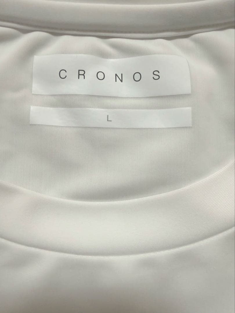CRONOS ホワイト 長袖Tシャツ