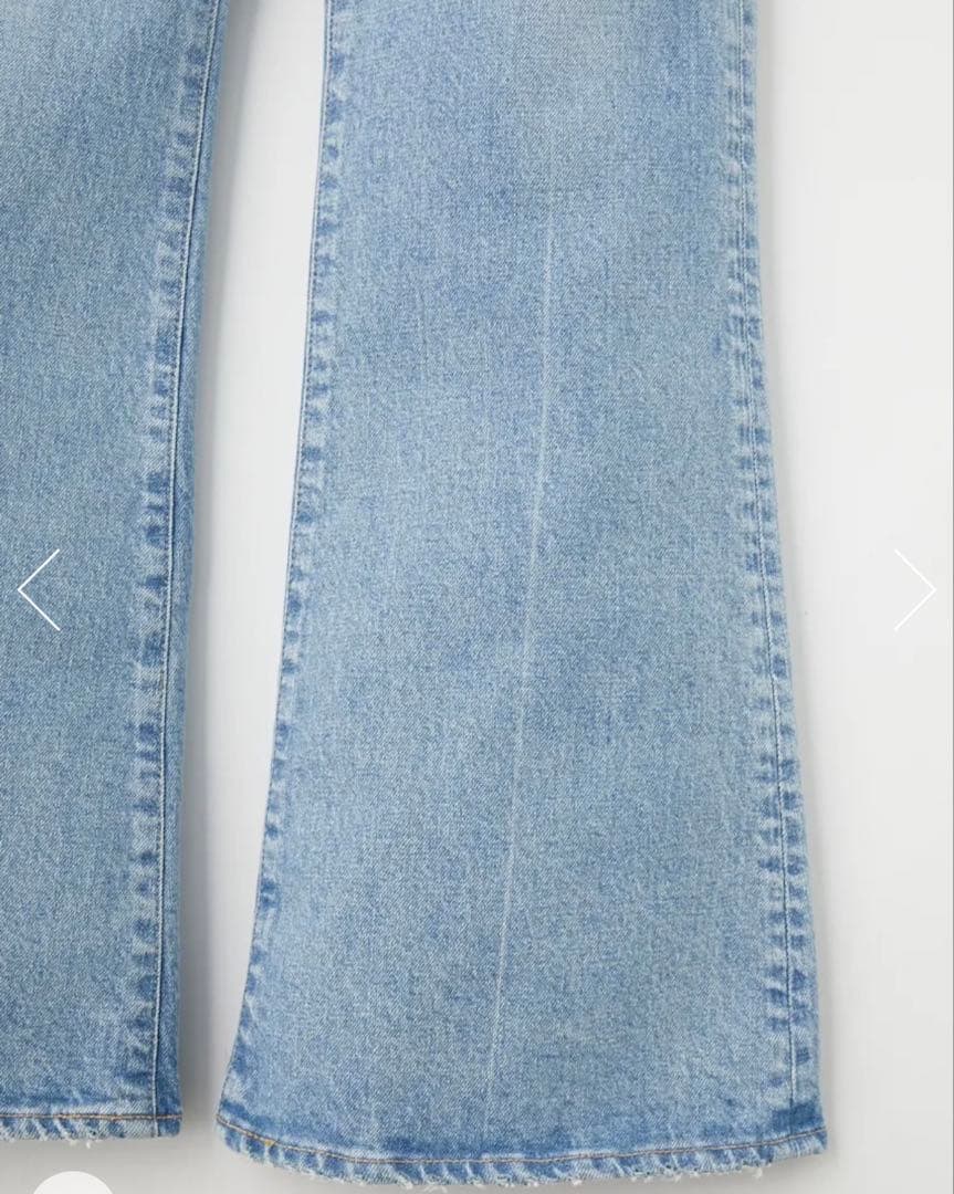 パンツ MOUSSY MVS L/BLU FLARE