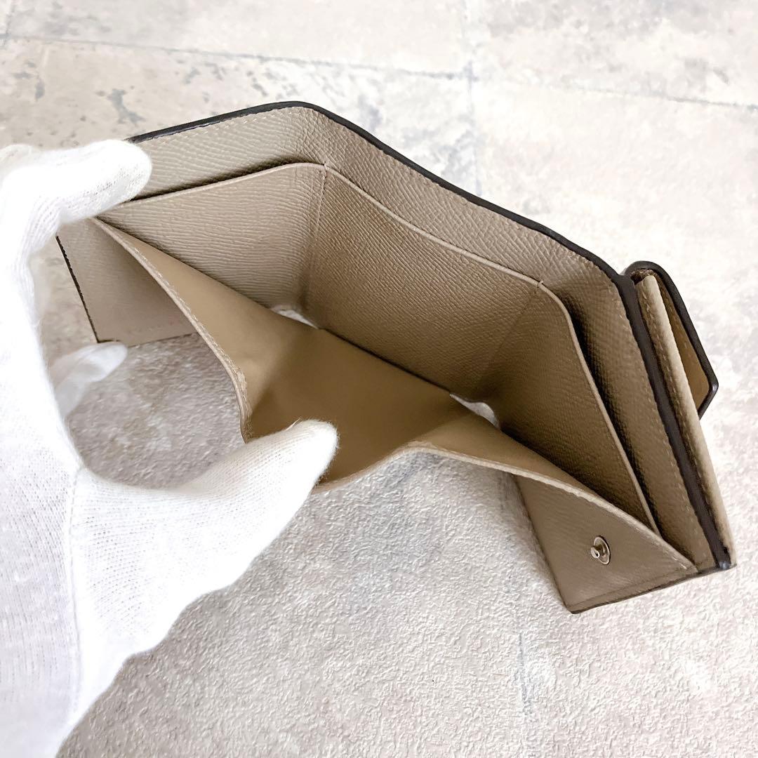 美品✨BONAVENTURA ノブレッサ スモールウォレット グレージュ