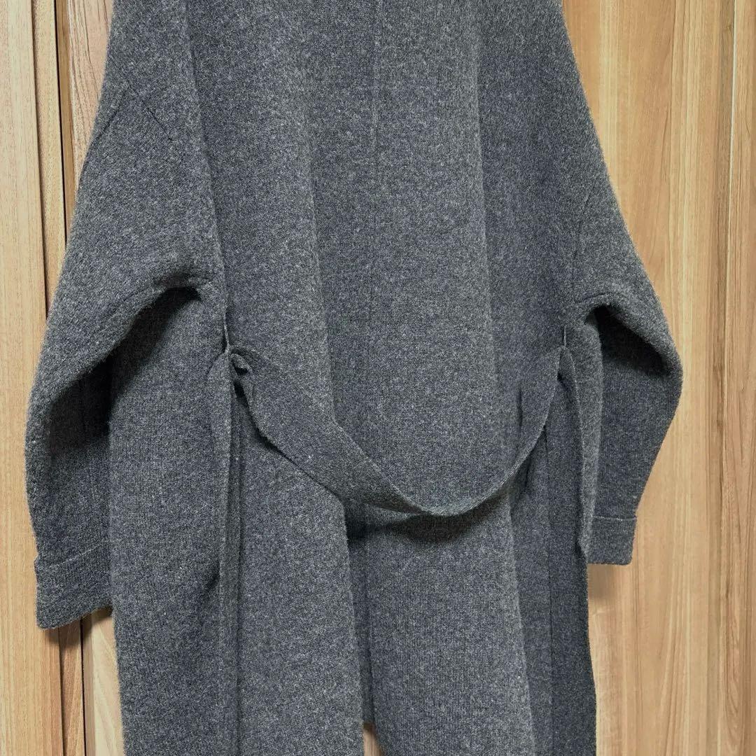 CASA FLINE メリノウールドレープコート