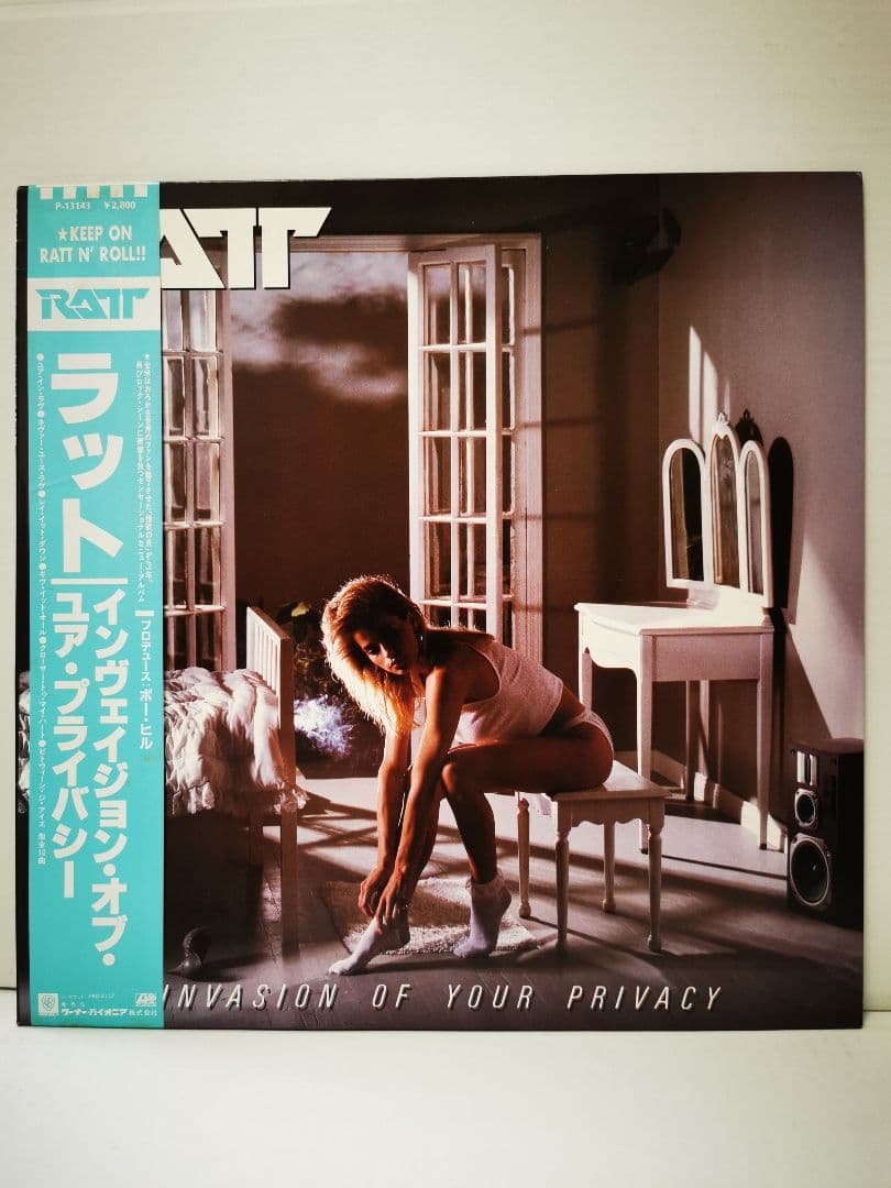 RATT/INVASION PRIVACYメタル 国内盤帯付LP/P13143